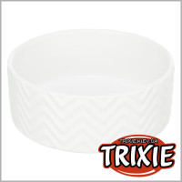 Trixie керамічна миска для собак біла 0,9 л Ø17 см 25024