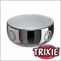 Trixie керамічна миска для котів сріблясто-біла 0,3 л Ø11 см 24799