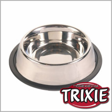 Trixie металева миска для собак на гумовій основі 0,45 л Ø19 см 24851