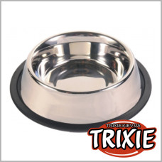 Trixie металева миска для собак на гумовій основі 0,9 л Ø23 см 24853