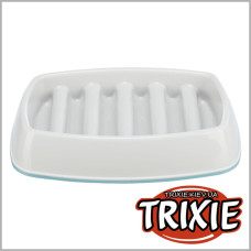 Trixie миска для повільного годування для котів сіра 0,25 л 21×14 см 25192