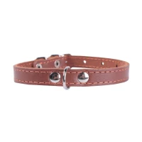 CoLLaR нашийник одинарний шкіряний коричневий 14 мм 27–35 см 00036