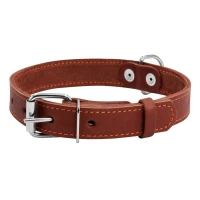 CoLLaR нашийник одинарний з прикрасами коричневий 25 мм 38–50 см 02236