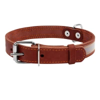 CoLLaR нашийник зі світловідбивною стрічкою коричневий 35 мм 48–63 см 02986