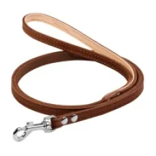 CoLLaR повідець одинарний непрошитий коричневий 12 мм 122 см 04496