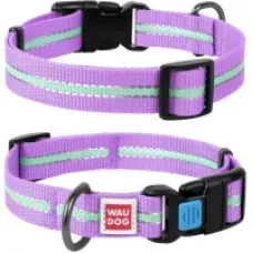 CoLLaR WAUDOG Nylon нашийник нейлоновий з QR-паспортом фіолетовий 25 мм 37–58 см 45659