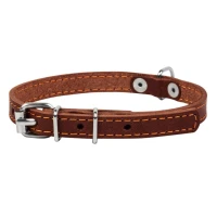 CoLLaR нашийник одинарний шкіряний коричневий 12 мм 24–32 см 00166