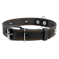 CoLLaR нашийник одинарний з прикрасами чорний 20 мм 32–40 см 01351