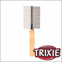 Гребінець Trixie двосторонній металевий для котів та собак 17 см арт. 2396