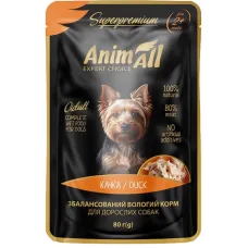 AnimAll вологий корм для собак з качкою 80 г 184396
