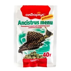 Акваріус Ancistrus Menu корм для анциструсів таблетки 40 г