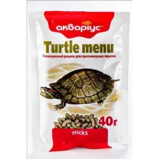 Акваріус Turtle Menu корм для черепах 40 г