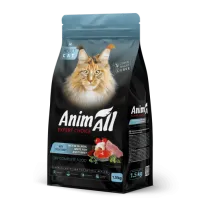 AnimAll 1,5 кг корм для котів з лососем, білою рибою та індичкою 178601