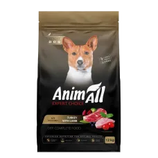 AnimAll 12 кг сухий корм для собак середніх порід з індичкою та ягням 178611