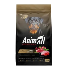 AnimAll 12 кг сухий корм для великих порід собак з індичкою та ягням 178609