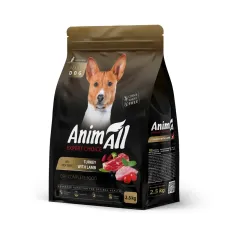 AnimAll 2,5 кг сухий корм для собак середніх порід з індичкою та ягням 178612