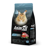 Корм AnimAll сухий для котів з лососем, білою рибою та індичкою 1 кг арт.178600