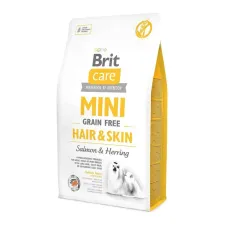 Brit Care 2 кг корм для собак дрібних порід з довгою шерстю з лососем та оселедцем 170782/520220