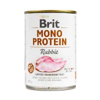 Brit Care 400 г ж/б вологий корм для собак Mono Protein з кроликом 100061