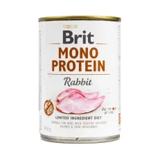 Brit Care 400 г ж/б вологий корм для собак Mono Protein з кроликом 100061