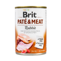 Корм Brit Care Paté & Meat Rabbit вологий для собак з кроликом 400 г арт.100076