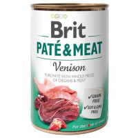 Корм Brit Care Paté & Meat Venison вологий для собак з олениною 400 г арт.100078/100866