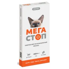 Краплі на холку ProVET Мега Стоп для котів до 4 кг
