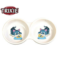 Миска для котів Trixie керамічна подвійна
