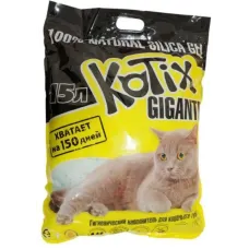 Силікагелевий наповнювач Kotix для котів 15 л