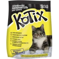 Силікагелевий наповнювач Kotix для котів 7,6 л