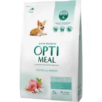 OPTI MEAL 4 кг сухий корм для цуценят з індичкою