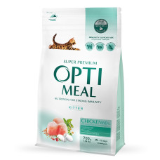 OPTI MEAL 700 г сухий корм для кошенят з куркою