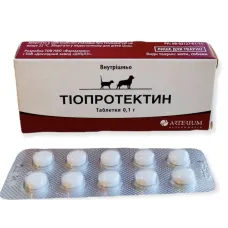 Тіопротектин таблетки для собак і котів 10 таблеток 1 блістер