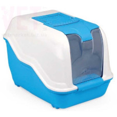 Туалет-бокс для кішок з фільтром NETTA Blue 54x39x40 см