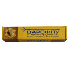 Смужки від кліща вароа для бджіл Варофлу 10 шт флюметрин